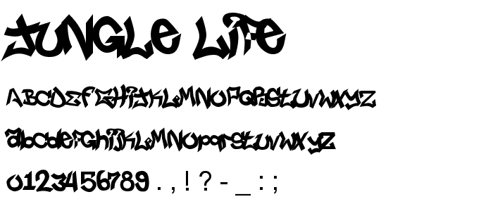 Jungle LIFE font